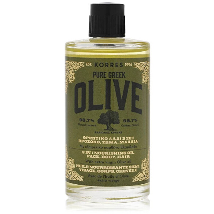 Pure Greek Olive Nourishing Oil - Vyživujúci hodvábny olej 3 v 1
