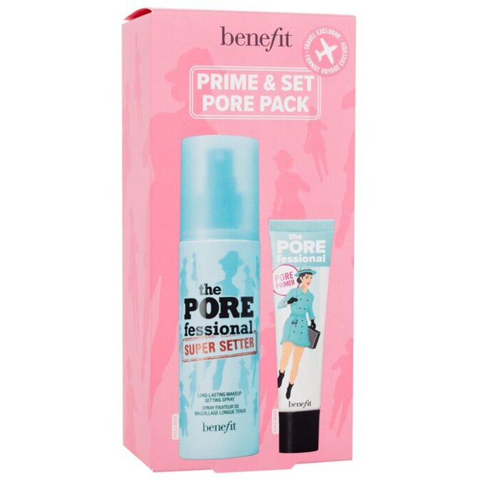 Benefit Prime & Set Pore Pack Set - Dárková sada 120 ml