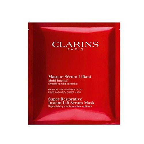 Clarins Super Restorative Instant Lift Serum Mask ( 5 ks ) - Rozjasňující omlazující pleťová maska