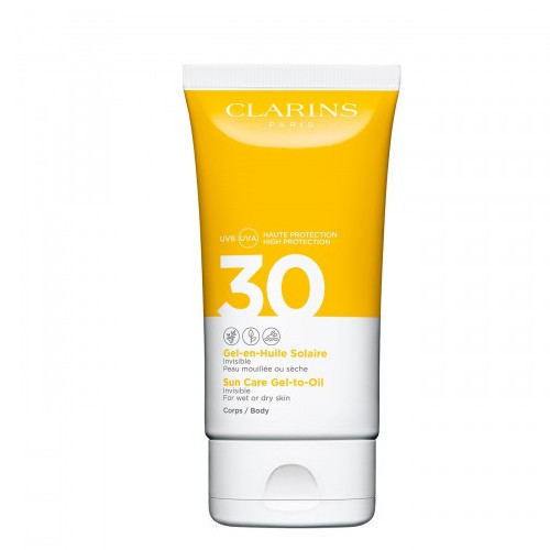 Clarins Invisible Sun Care Gel-to-Oil SPF 30 - Tělový gelový olej na opalování 150 ml