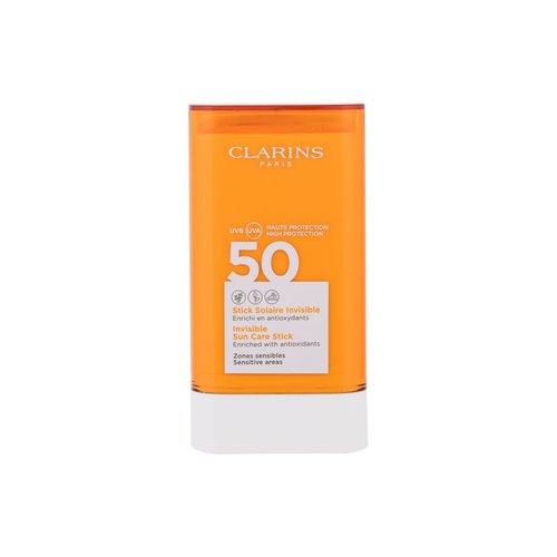 Clarins Sun Care Invisible SPF50 ( citlivé oblasti obličeje ) - Opalovací tyčinka 17 g