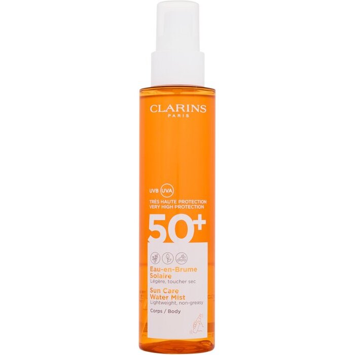 Clarins Sun Care Water Mist SPF50+ - Opalovací nemastná mlha na tělo 150 ml