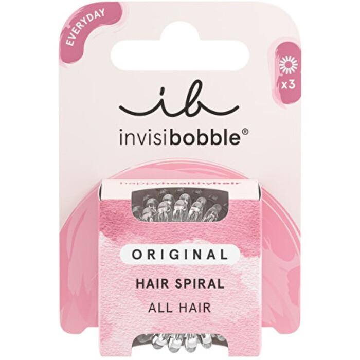 invisibobble Original gumičky do vlasů Crystal Clear 3 ks