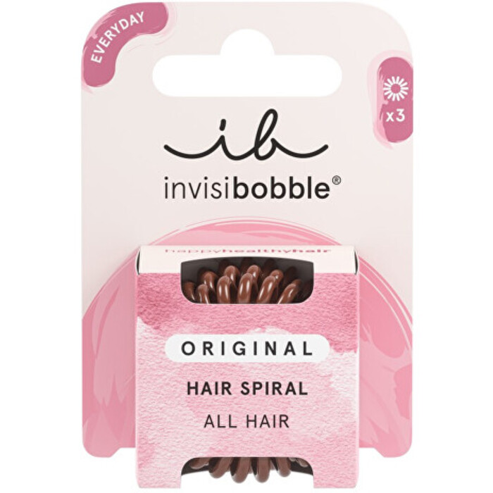 Invisibobble Original Pretzel Brown - Gumička do vlasů ( 3 ks )