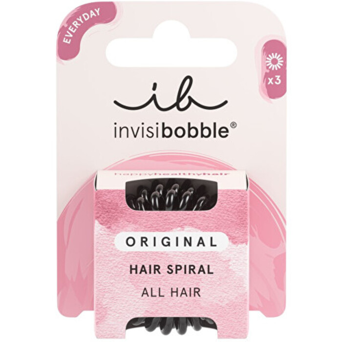 Invisibobble Original True Black - Gumička do vlasů ( 3 ks )