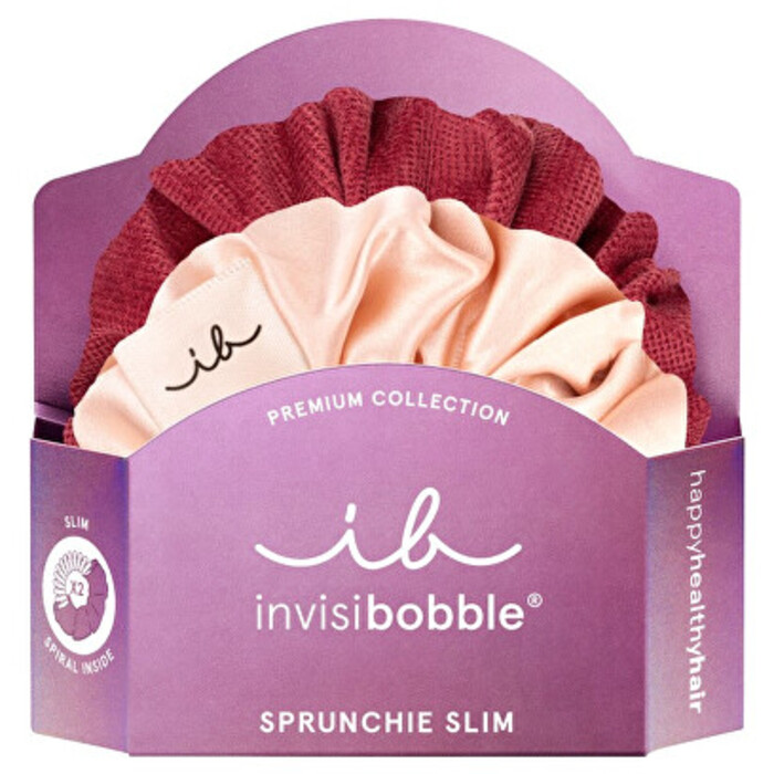 Invisibobble Sprunchie Slim Premium You Make me Blush - Gumička do vlasů ( 2 ks )