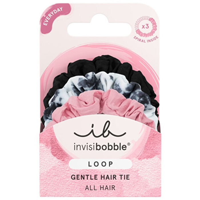 invisibobble LOOP+ Be Gentle gumičky do vlasů 3x1 ks