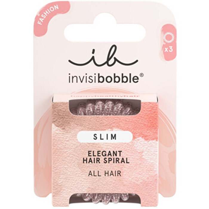 Invisibobble Slim Pink Monocle - Gumička do vlasů ( 3 ks )