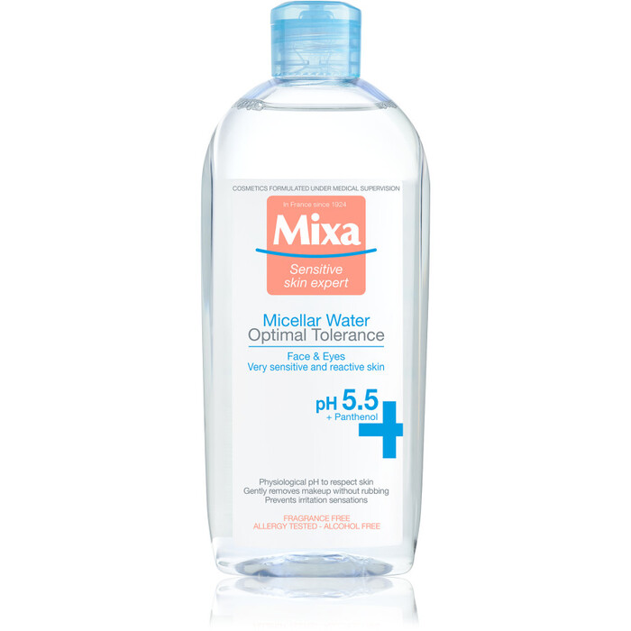 Mixa Cleansing Micellar Water ( citlivá pleť ) - Minerální čistící pleťová voda 400 ml
