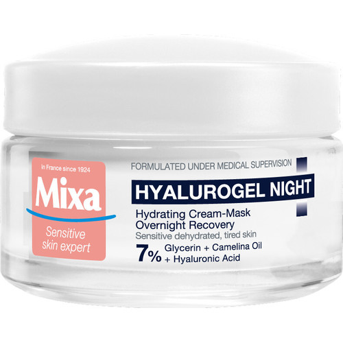 Hyalurogel Hydrating Cream-Mask Overnight Recovery - Noční krém pro citlivou pleť se sklonem k vysušení 