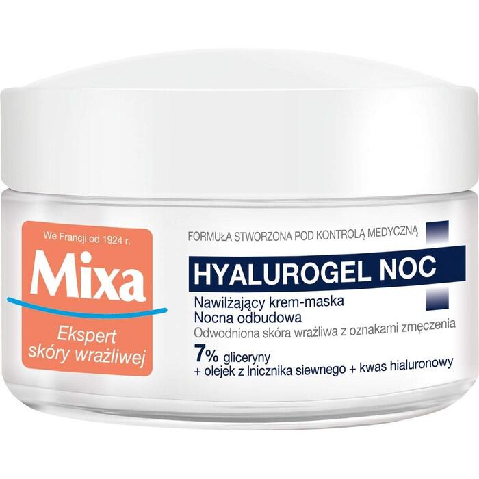 Mixa Hyalurogel Night Moisturizing Night Cream-Mask - Noční krém 50 ml