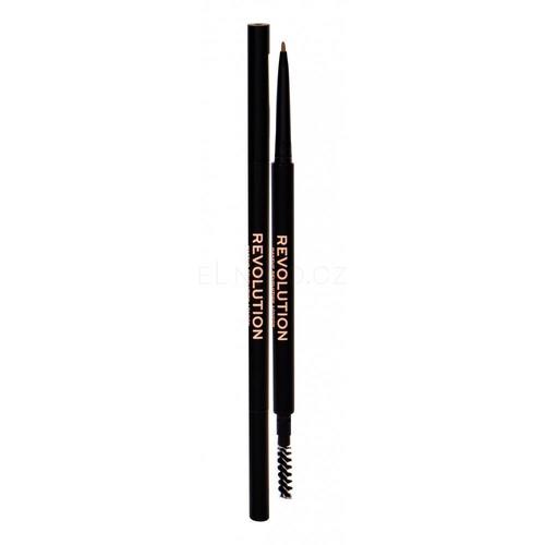 Makeup Revolution Precise Brow Pencil - Precizní tužka na obočí s kartáčkem 0,05 g - Dark Brown