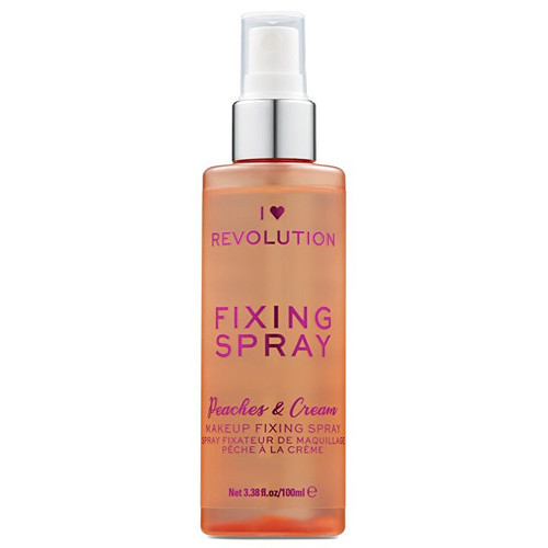 I Heart Revolution Fixing Spray Fixační sprej na make-up s vůní Peaches & Cream 100 ml