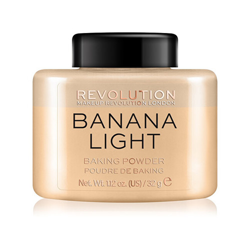 Makeup Revolution Loose Baking Powder Banana Light - Transparentní pudr 32.0 g