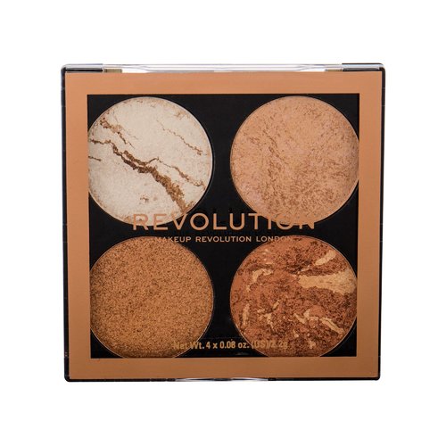 Makeup Revolution Cheek Kit Palette - Paletka rozjasňovačů a bronzerů 8 g - Make It Count