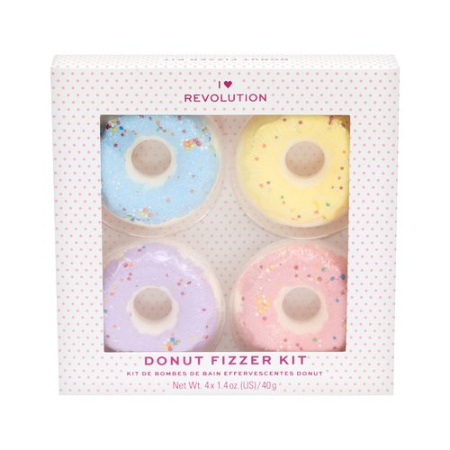 I ♥ Revolution Donut Fizzer Kit - Dárková sada koupelových bomb