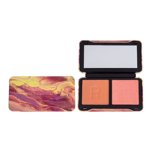 Makeup Revolution Neon Heat Dynamic Face Palette - Multifunkční paletka pro konturování 11,2 g - Scorched Rose