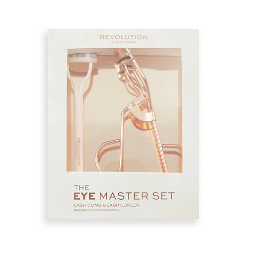 Makeup Revolution Eye Master Lash Curler & Comb Set - Sada na definici a natočení řas
