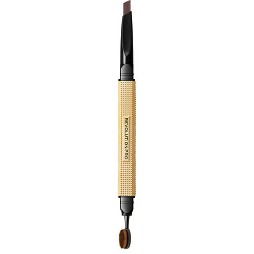 Makeup Revolution Revolution PRO Rockstar Brow Styler - Oboustranná tužka na obočí 0,25 g - Medium Brown