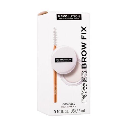 Makeup Revolution Power Brow Fix - Fixační gel na obočí 3 ml