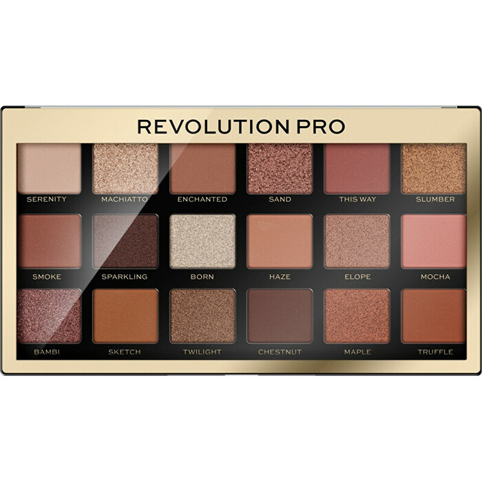 Makeup Revolution Revolution PRO Regeneration Nude Au Naturel Palette - Paletka očních stínů 14,4 g