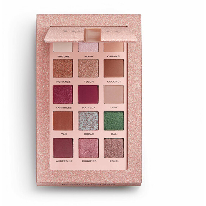 Revolution PRO Nath Collection Neutrals Shadow Palette - Paletka očných tieňov 16,5 g
