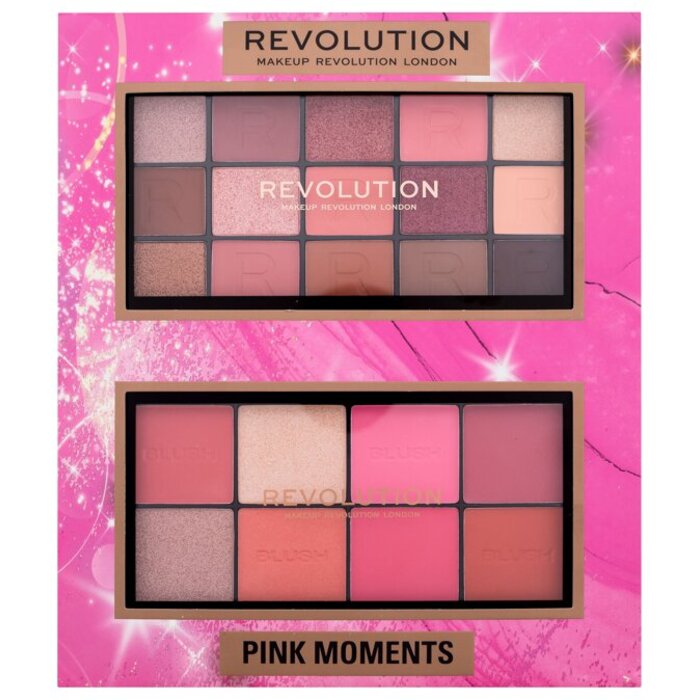 Makeup Revolution Pink Moments Face & Eye Gift Set - Dárková sada 16 g 0 g