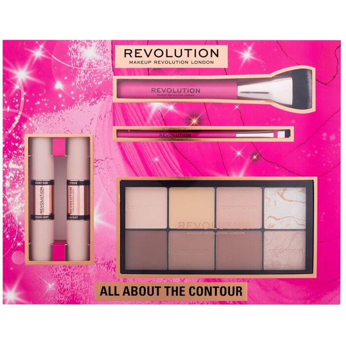Makeup Revolution All About The Contour Gift Set - Dárková sada 16 g 0 g