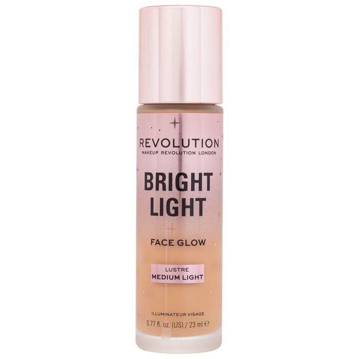 Makeup Revolution Bright Light Face Glow Make-up - Rozjasňující multifunkční make-up 23 ml - Lustre Medium Light