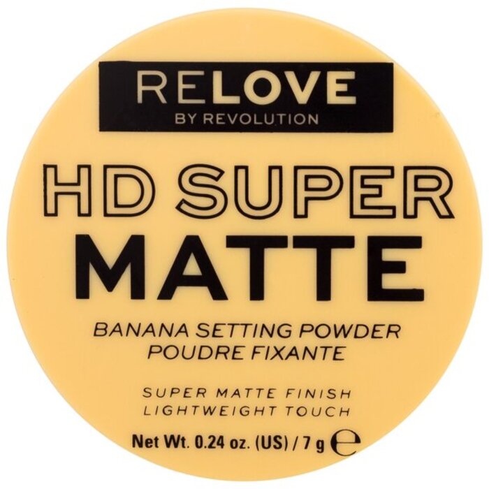 Revolution Relove HD Super Matte Banana Setting Powder - Zmatňujúci sypký púder 7 g
