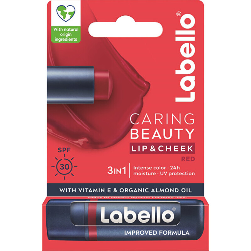 Red Caring Beauty Lip & Cheek SPF 30 - Balzám na rty