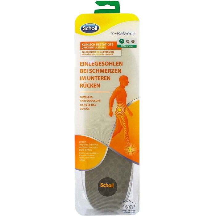 Scholl Scholl In-Balance Lower Back Pain Relief Insole - Vložky do bot - Medium