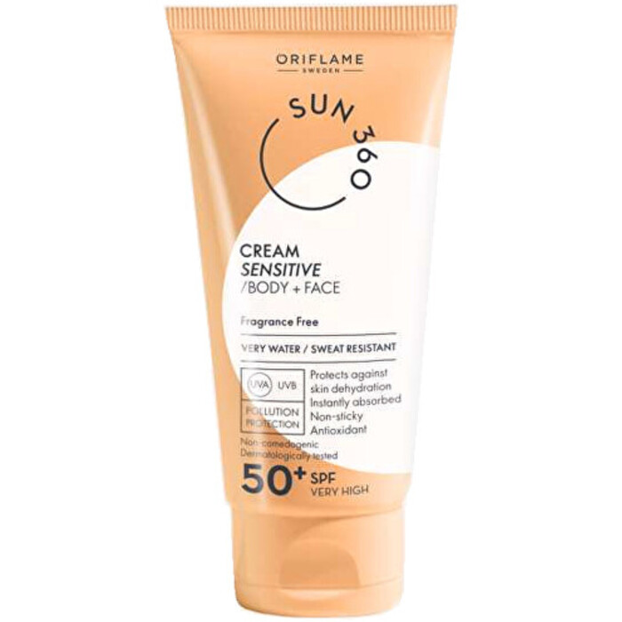 Oriflame Sun 360 SPF 50+ ( citlivá pleť ) - Opalovací krém na tělo a obličej 50 ml
