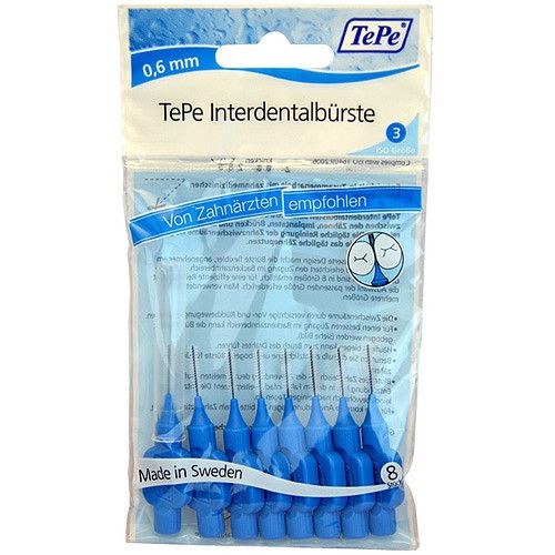 Interdental Brush Normal (0,6 mm blue 8 ks) - Medzizubné kefky
