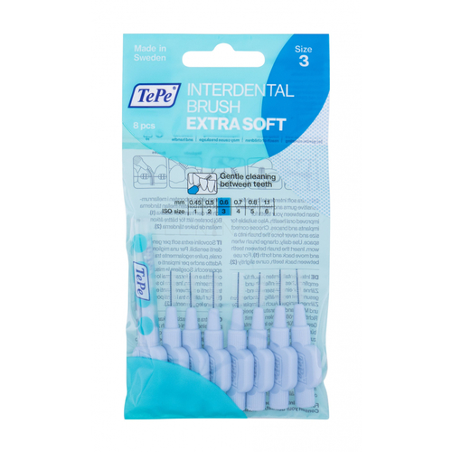 Interdental Brush Extra Soft ( 0,6 mm modrá 8 ks ) - Velmi jemné mezizubní kartáčky