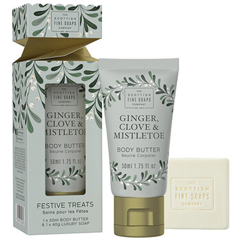 Ginger Festive Treats Set ( Zázvor, Hřebíček & Jmelí ) - Dárková sada mini péče o tělo