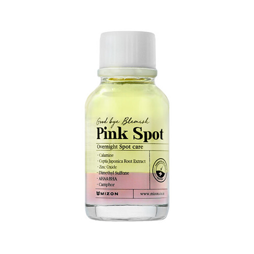 Mizon Pink Spot Good Bye Blemish Overnight Spot Care - Noční sérum s pudrem proti akné 19 ml