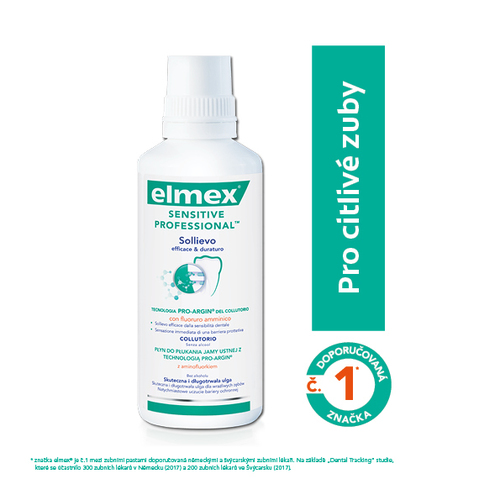 Elmex Sensitive Professional Mouthwash - Ústní voda pro citlivé zuby 400 ml