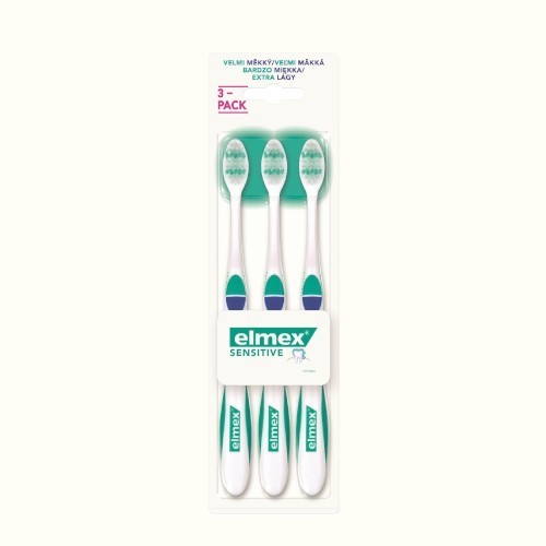 Sensitive Toothbrush ( 3 ks ) - Velmi měkký zubní kartáček