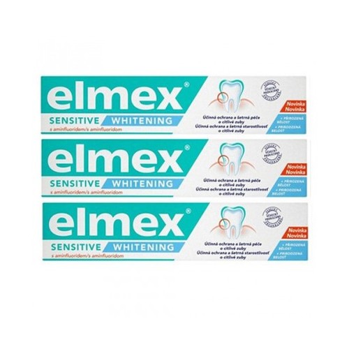Elmex Sensitive Whitening ( 3 x 75 ml ) - Bělicí zubní pasta pro citlivé zuby