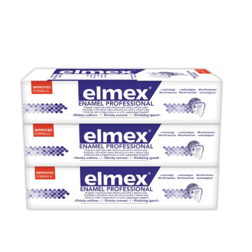 Elmex Dental Enamel Professional Toothpaste ( 3 ks ) - Zubní pasta 75 ml