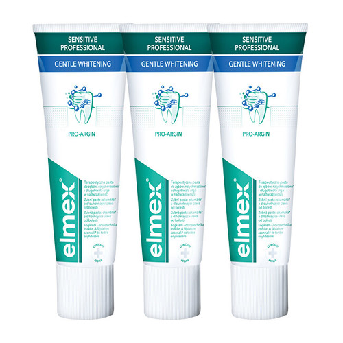 Elmex Sensitive Whitening Trio Toothpaste ( citlivé zuby ) - Bělicí zubní pasta 75 ml