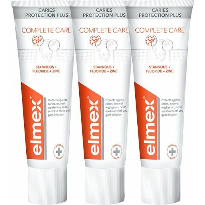 Elmex Caries Protection Plus Complete Care Trio Toothpaste - Zubní pasta 75 ml