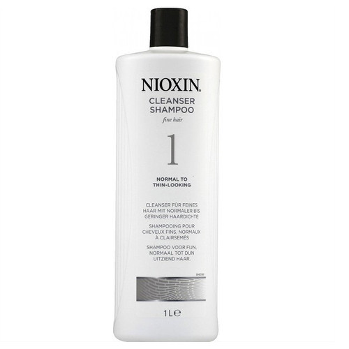 Nioxin System 1 Cleanser Fine Hair Normal To Thin Looking - Čistící šampon pro jemné mírně řídnoucí vlasy 300 ml