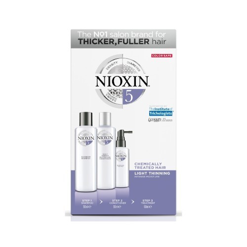 Nioxin System 5 šampon 150 ml + kondicionér 150 ml + vlasová péče 50 ml dárková sada
