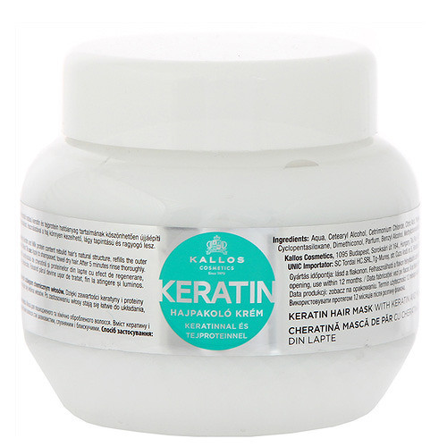 Keratin Hair Mask - Regenerační maska na vlasy s keratinem a mléčnými proteiny 