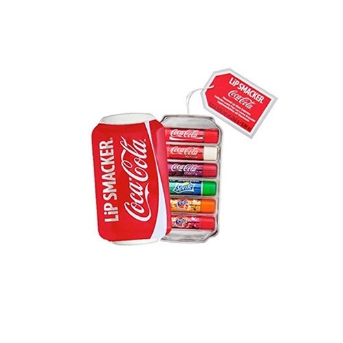 Lip Smaker Coca-Cola Tin Box ( 6 ks ) - Sada balzámů na rty s příchutí limonád II 6 ks