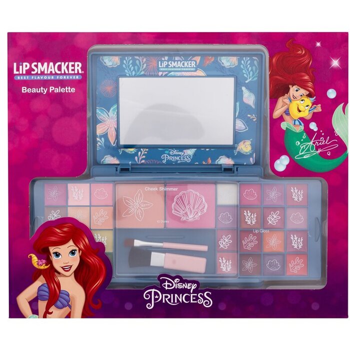 Lip Smaker Disney Princess Ariel Beauty Palette - Dekorativní kazeta se zrcátkem 1 ks
