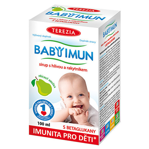 Baby Imun sirup s hlívou a rakytníkem - příchuť hruška 100 ml