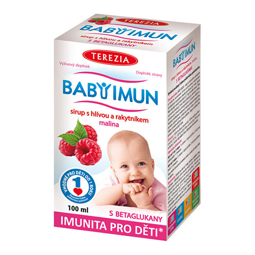 Baby Imun sirup s hlivou a rakytníkom - malina 100 ml